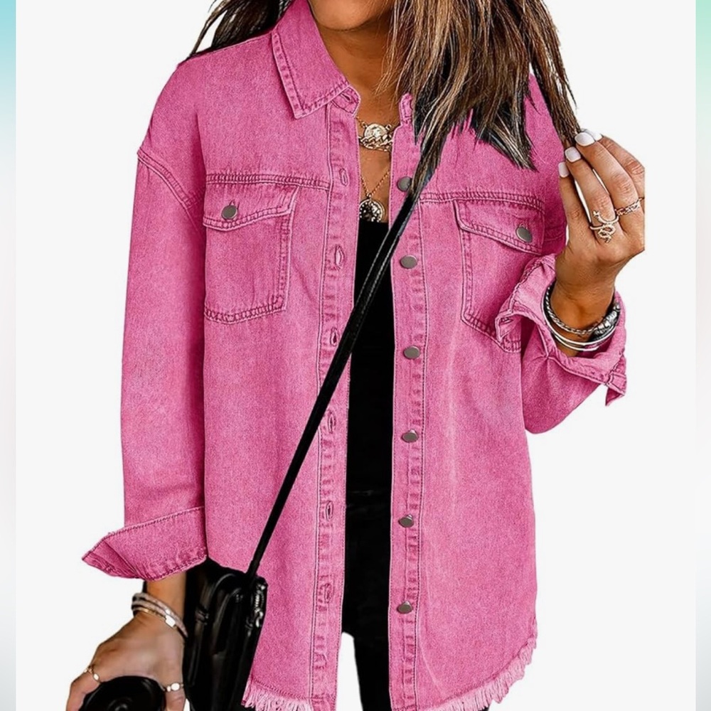 Distressed Denim Jacket - Picture 6 of 7